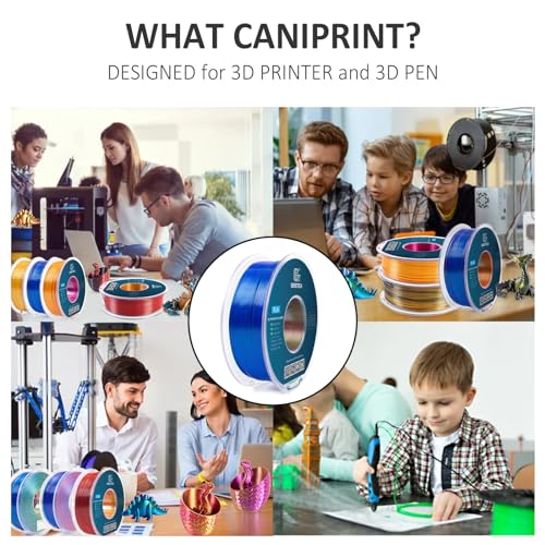 Geeetech Silk PLA Tri Color Filament 1.75mm 3D Printer Filament, Coextrusion Red Blue Green Tri-Colors Metal-Like Shiny Silk PLA Filament, 1kg (2.2lbs) 1 Spool, Dimensional Accuracy +/- 0.02 mm - color: 1kg Triple Color Red-blue-green