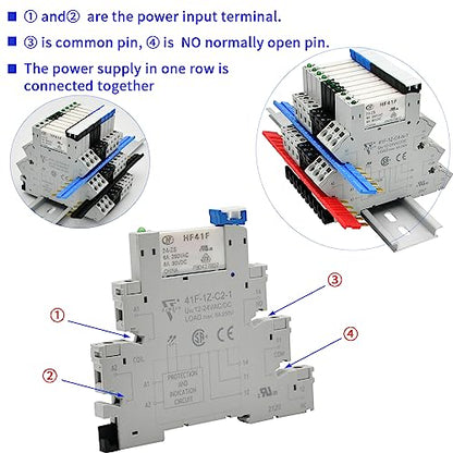 Electromagnetic Relay Jumper General Purpose Suitable for Socket HF41F-1Z-C2 Screw Terminal and Spring-Loaded Linker Connector Short Piece Connection Piece 3 PCS - size: 3 Black Jumpers