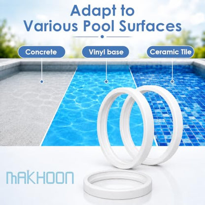 MAKHOON C10 Pool Cleaner Replacement Tire, All Purpose Compatible with Polaris 180 280 360 380 Pool Cleaners, 3 Pack - size: 3P