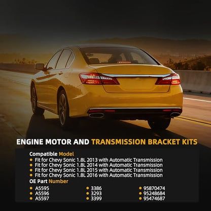 Engine Motor Mount Transmission Bracket Kits for Chevy Sonic - style: for Sonic 2013-2016