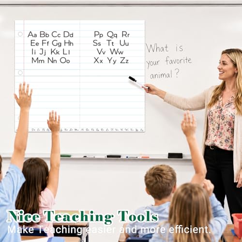 Giant Magnetic Notebook Paper, 24 x 28 in Dry Erase Magnetic Lined Paper - size: Notebook Paper - 24 x 28 in