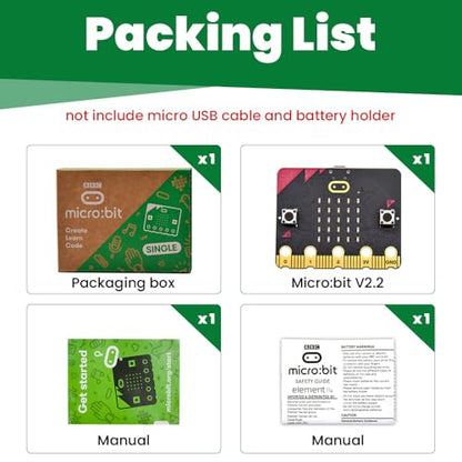 KEYESTUDIO Micro:bit V2 Robot Kit + Microbit V2.2 Board