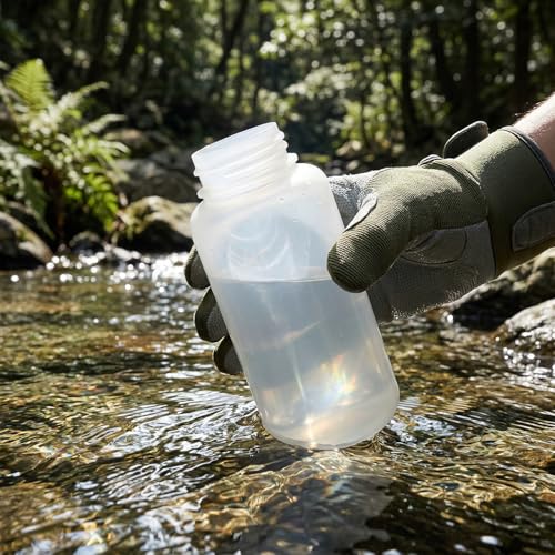 30 PCS Plastic Sample Bottles, 8oz 250 ml Laboratory Grade Wide Mouth Reagent Bottles Water Sample Bottle with Screw Caps for Laboratory, Liquids