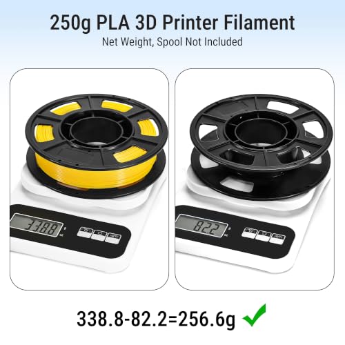 Dynta 10 Colors 250g PLA 3D Printer Filament for Beginners, 1.75mm/±0.02mm