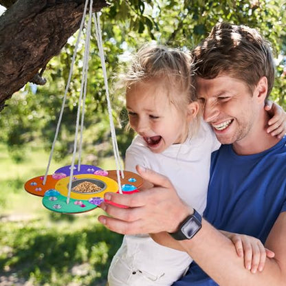 DIY Wooden Bird Feeders Craft Kits, Arts & Craft Outdoor Toys for Kids 4-12