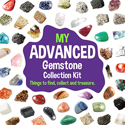 Rocks Collection 48 PCS Gemstones - STEM Geology Gift for Kids - style: 48 Pieces