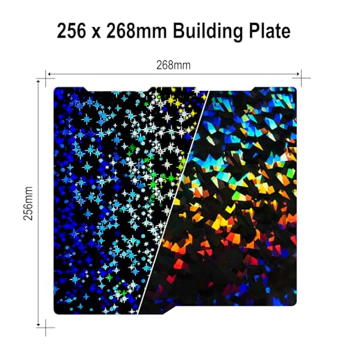 256x268mm PEF + PEY Build Plate for Kobra 3 Combo/Kobra 3 V2 Combo - size: 256x268mm