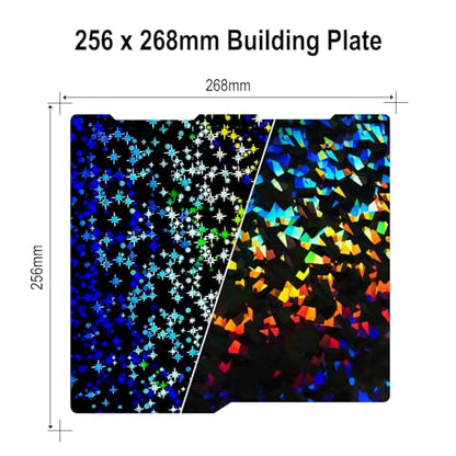 256x268mm PEF + PEY Build Plate for Kobra 3 Combo/Kobra 3 V2 Combo - size: 256x268mm