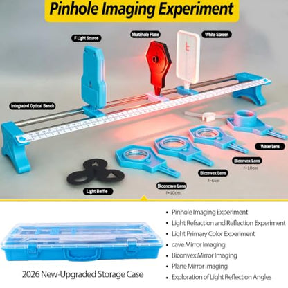 Physics Optics Experiment Kit STEM Set Prism Kit Light Refraction