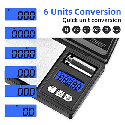 THINKSCALE Mini Pocket Scale 200g/0.01g – Jewelry, Medicine, Coffee - color: Black