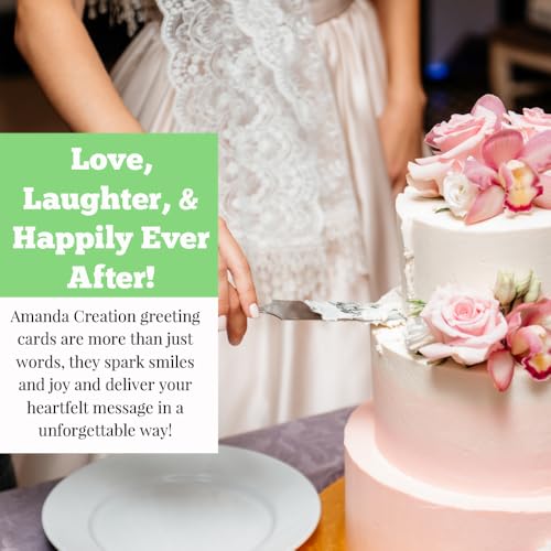 Amanda Creation Big Dill Card, 4x6 Blank Inside with Silver Envelope, Funny Wedding Card for Bride and Groom, Pickle Wedding Congratulations - style: Pickle