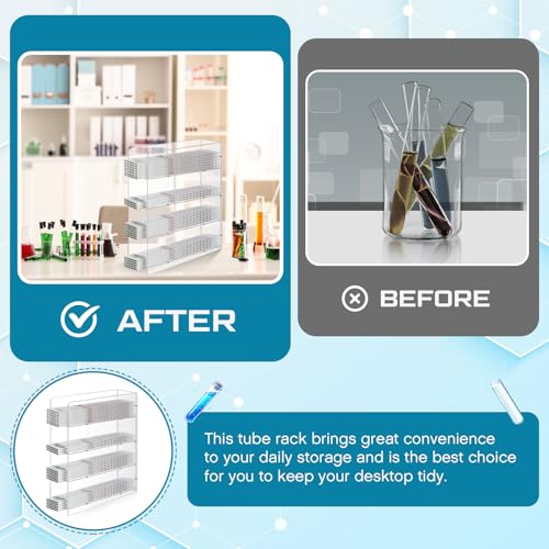 Geelin 2 Pcs Acrylic Pipette Rack, 15 x 11.8 x 4 Inch, Clear - size: 15 x 11.8 x 4 Inch