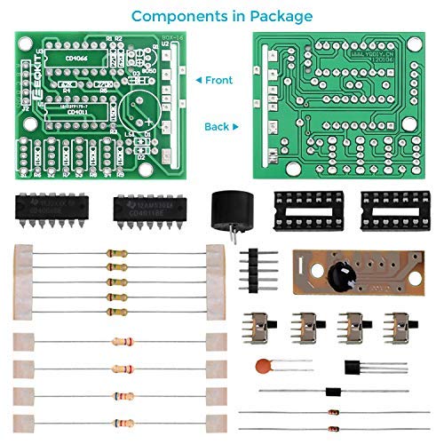 MiOYOOW 1 Pack DIY Electronic 16 Music Sound Box DIY Kit Module Soldering Practice Learning Kits for Arduino