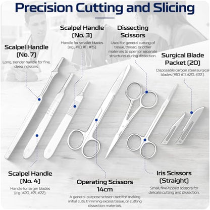 46-Piece Surgical-Grade Dissection Kit, College and University