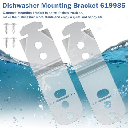 4PCS 619985 00619985 Dishwasher Mounting Bracket Fits Bosch Dishwasher - size: 4 Pack