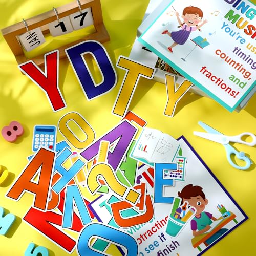 Pajean 85 Pcs Math Bulletin Boards Daily Math Classroom Decor, Daily - style: Daily