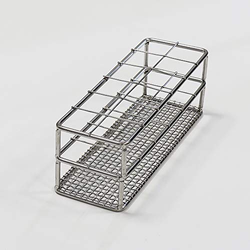 Sturdy Stainless Steel Tube Rack, Wire Constructed, 12 Holes, Suitable for Tubes of Dia.≤25mm, Pack of 2, TTR012-002 - style: 12 Holes, for Tubes of Dia.≤25mm