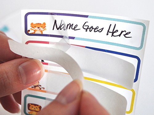 Bottle Labels, Write-On Name, Self-Laminating, Waterproof, Baby Bottle Label for Daycare, Made in the USA (Playful Patterns Set of 2) - color: Playful Patterns Set of 2