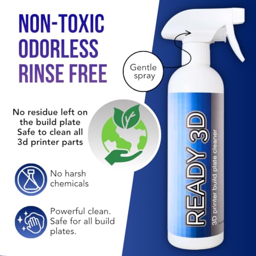 Printer High Quality Build Plate Cleaner, Rinse-Free Formula (Build Plate Adhesive 3.38oz & Build Plate Cleaner 16oz,12"x12" Microfiber Cleaning Towel) - style: Build Plate Adhesive 3.38oz & Build Plate Cleaner 16oz,12"x12" Microfiber Cleaning Towel