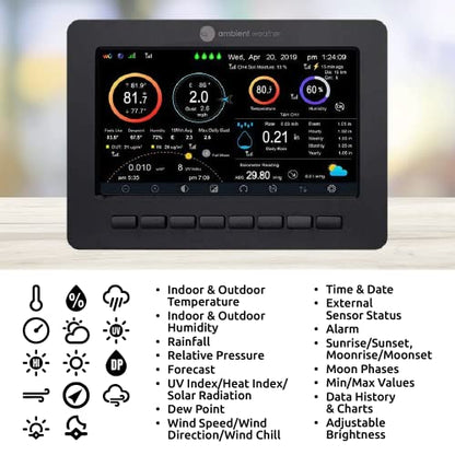 Ambient Weather WS-5000 Ultrasonic Smart Weather Station - style: Display Console + Ultrasonic + Raincup
