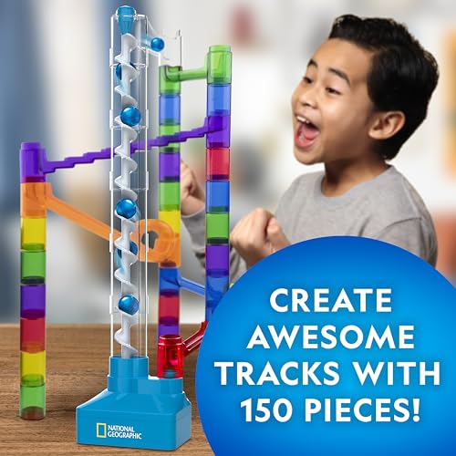 National Geographic Motorized Marble Run 150-Piece Building Set for Kids - style: 150-Piece Marble Run