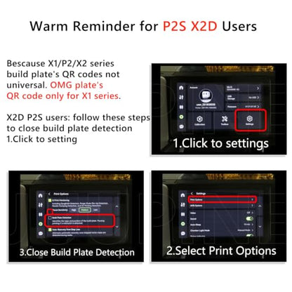 Upgraded Build Plate with QR Code Smooth Cool Plate for Bambu lab Printing Platform, Glacier Plate 257x257mm Excellent Adhesion heatingbed for Bambus P2S/P1P/P1S/A1/X1E/X1/X2D 3D Printer Accessories - size: 257x257mm(for P2S/X2D/X1/P1/A1)