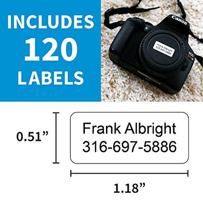 120 Custom Personalized Waterproof Name Labels | Self Stick | Clothing, School, Camp, Nursing, Toys, All Purpose | Ez Kids and All Ages | Washer, Dryer & Dishwasher Safe | No-Iron (No Icon) - color: No Icon