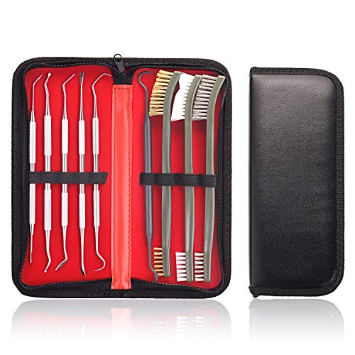 Gun Cleaning Brushes Picks Kit Brass Copper Steel Nylon Bristle