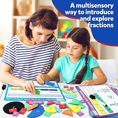 D-FantiX Magnetic Fraction Tiles & Fraction Circles Activity Set