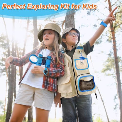 YOPINSAND Kids Explorer Kit & Bug Catcher Kit, Kids Outdoor Exploration Set - color: Blue