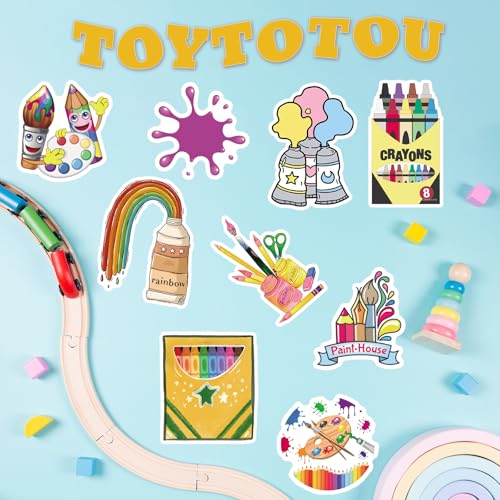 Art Painting Stickers 110 Pcs, Waterproof Vinyl Art Stickers for Kid - style: Art Painting Stickers