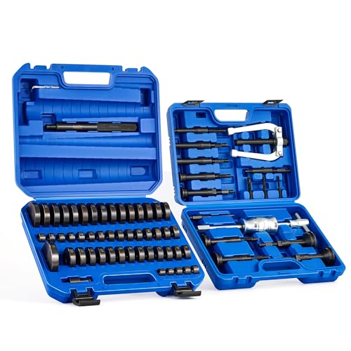 Orion Motor Tech OMT 2 in 1 Blind Hole Bearing Puller & Bushing Press Kit - color: Black Handle, size: 68pc Bushing Driver & Bearing Puller Kit