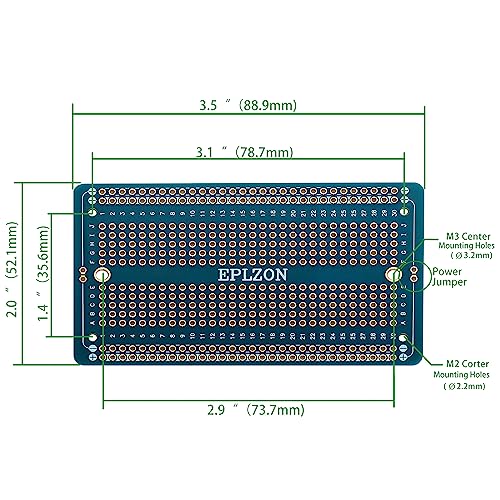 Solderable Breadboard PCB Board Gold-Plated Solder Breadboard for DIY Electronics Projects Apply to Arduino Soldering Projects 3.5"x2.05" & 2.0"x1.5"(Pack of 6 + 2 Mini Board,Multicolor) - color: Multicolor