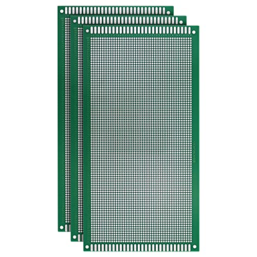Double Sided PCB Board,D DZRCOXI Large PCB Circuit Board Protoboard 3Pcs 13X25CM for DIY Soldering Electronic Projects Compatible with Arduino Kits (13X25CM-3Pcs) - style: 13X25CM-3Pcs
