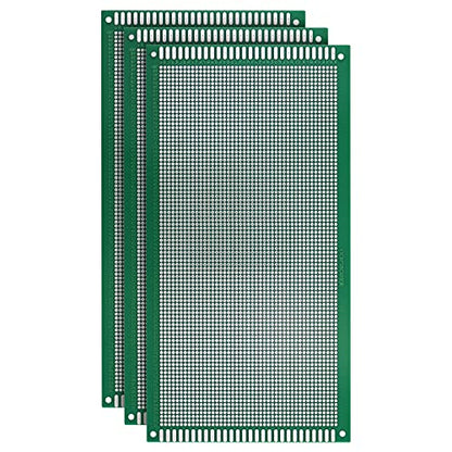 Double Sided PCB Board,D DZRCOXI Large PCB Circuit Board Protoboard 3Pcs 13X25CM for DIY Soldering Electronic Projects Compatible with Arduino Kits (13X25CM-3Pcs) - style: 13X25CM-3Pcs