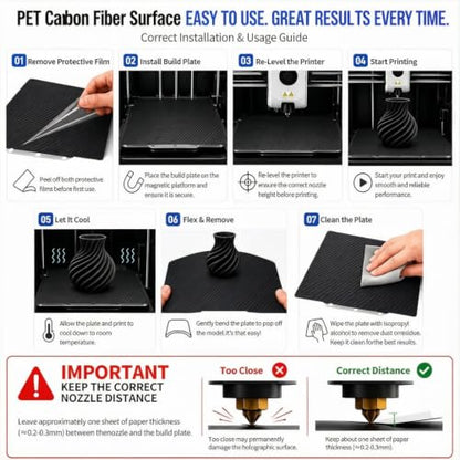 Upgraded for Qidi X Plus 3 Build Plate,280x280mm Dual-Sides Smooth/Textured PET+PEI Sheet Spring Steel Magnetic Flexible Heated Bed for Creality Ender 7,Qid1 X-Plus 3 3D Printer. - size: 280x280