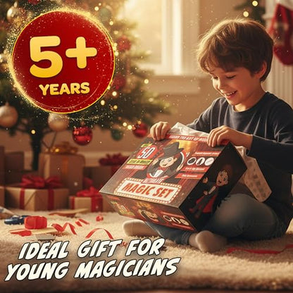 BLOONSY Magic Tricks for Kids Age 6-8, Magic Kit with Magician Costume