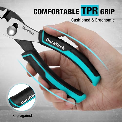 DURATECH 6 Inch Slip Joint Pliers, Small Pliers with Comfortable TPR Handle (Pack of 2) - size: 6 Inch (Pack of 2)