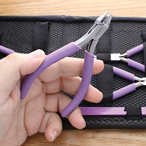 The Beadsmith Fashion Color Pliers, Jewelry Making Supply Set of 8 - color: Purple