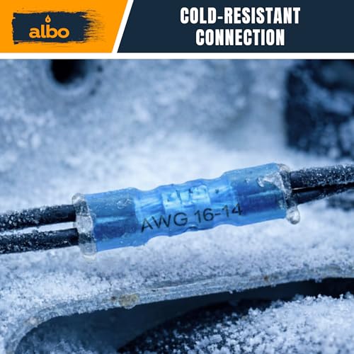 ALBO 200 Pcs Heat Shrink Butt Connectors for 26-10 AWG Electrical Wire - color: Butt 200Pcs Set 26-10 AWG