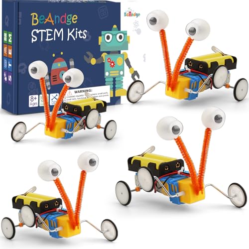 4 Set Bulk Craft Robot Kits for Kids, STEM Building Toys for ages 6-8 8-13