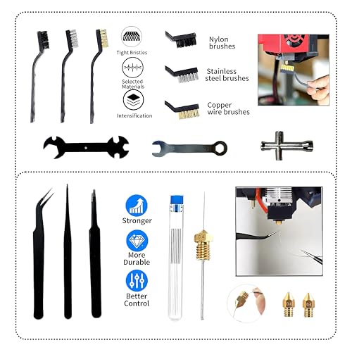 3D Printer Tools Kit,58 PCS 3D Printing Accessory Tools Kit - style: 58 PCS 3D Printer Tools Kit