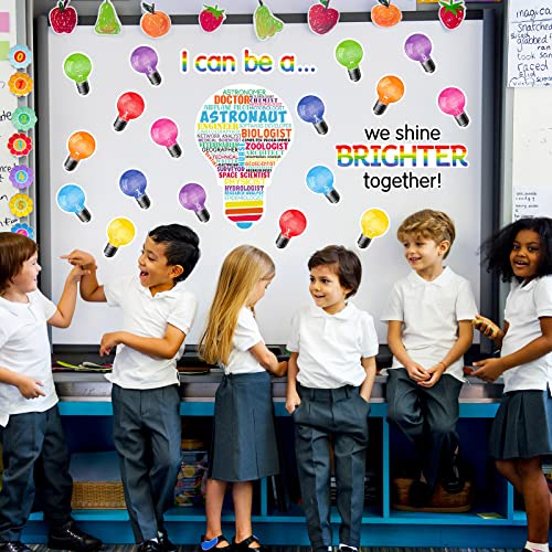 Zonon 49 Pcs Science Bulletin Board Careers Cutouts, Colorful Background - color: Colorful Background