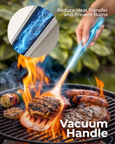 Zulay Kitchen Stainless Steel Slotted Spatula Turner - size: Slotted Turner