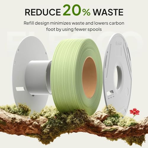ELEGOO Matte PLA 3D Printer Filament 1.75mm Black/White 4KG - color: 4*1kg Black,black,white,white