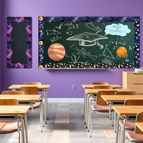 Containlol 118ft Bulletin Board Border Classroom Border, Planet Space Style - style: Planet Space Style