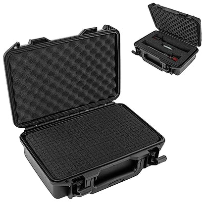 TORIBIO Hard Carrying Case with Foam,Shockproof Storage Box 10.8"x6.5"x2.7" - size: 10.8" x 6.5" x 2.7"