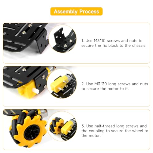 4WD Mecanum Robot Chassis Kit for Arduino & Raspberry Pi