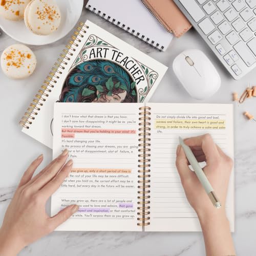 Qabliqo Art Teacher Gifts for Women Spiral Notebook Journal - color: Art Teacher 3