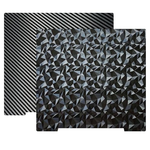 JUUPINE Upgrade 3d Printer Platform for Prusa i3 MK3 Build Plate, Double Sided Diamond PEO+Carbon Fiber PET Spring Steel Flexible Sheet 241x253.8mm for Prusa I3 MK2 2.5S MK52 MK3S MK3S+ MK4 3D Printer - color: PEO+PET(No Magnetic Sticker), size: 241x253.8